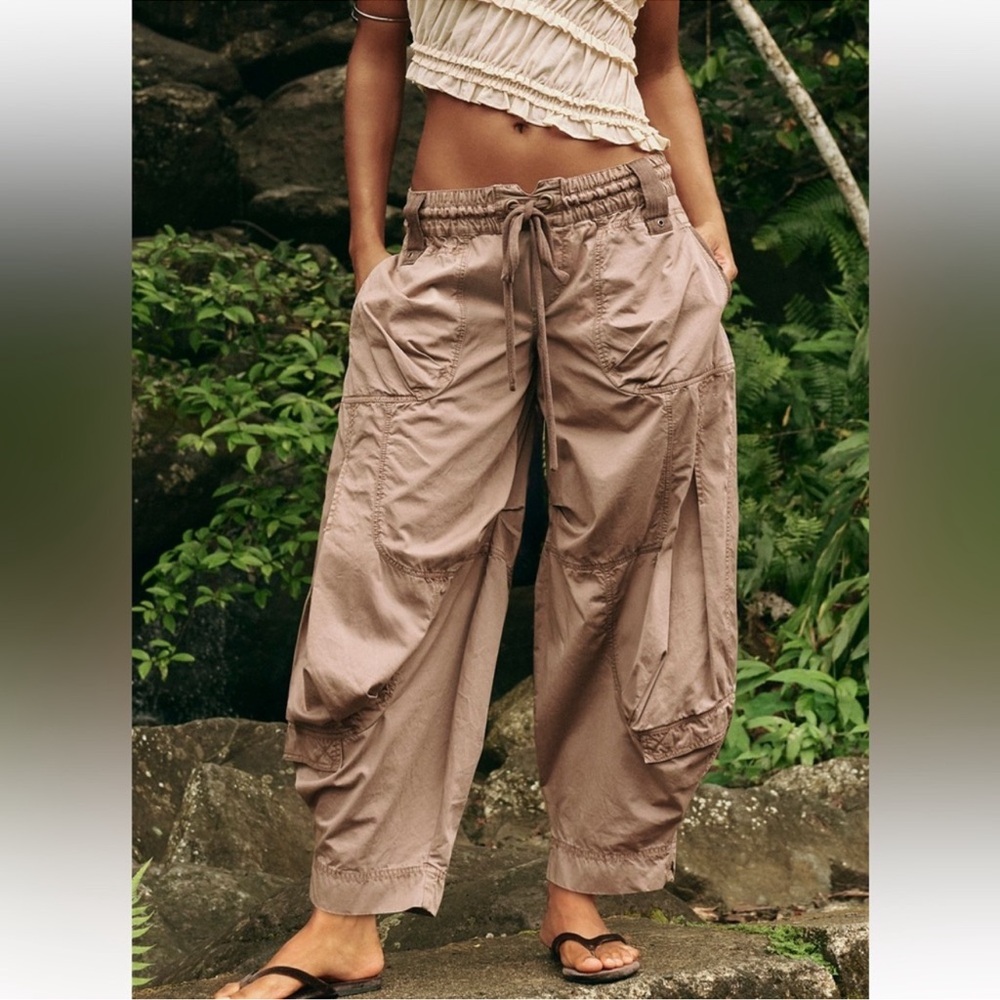 NWOT FREE PEOPLE Dusted Cocoa Onset Pants SZ: L